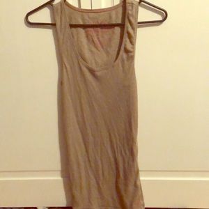 Grey ribbed tank top